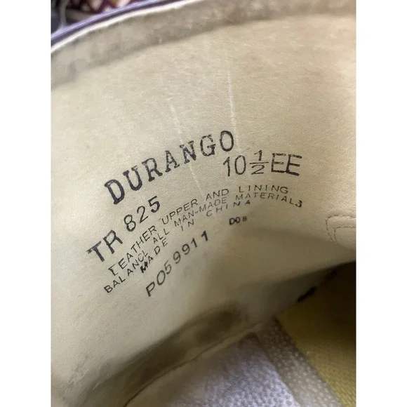 Durango TR2542‎ Men's Boot Cowboy Western Brown Leather 10 Riding Rodeo Ranch